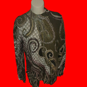 Chicos Zippered Back Top